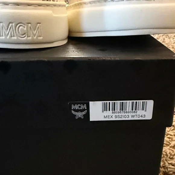 MCM White and Brown Sneakers